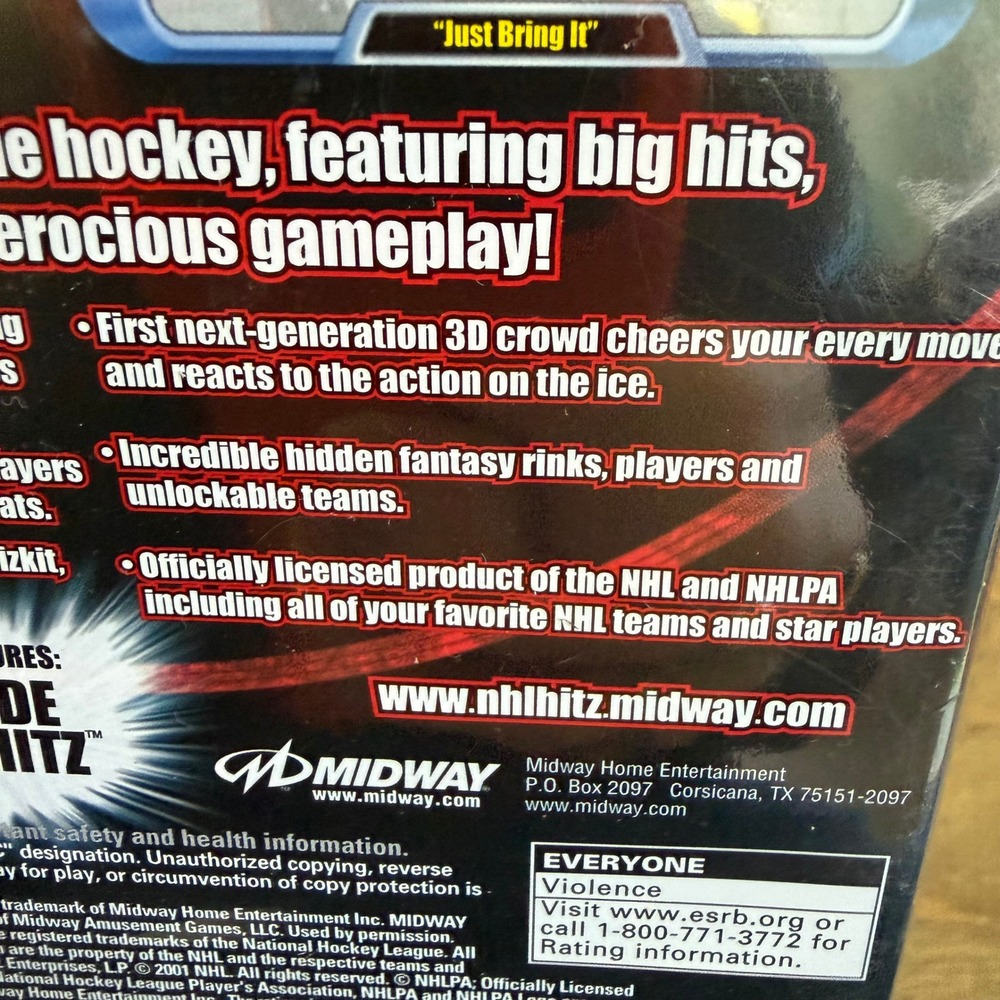 NHL Hitz 20-02 Microsoft Xbox 2001 Midway Hockey Game Factory Sealed NTSC - Picture 8 of 10